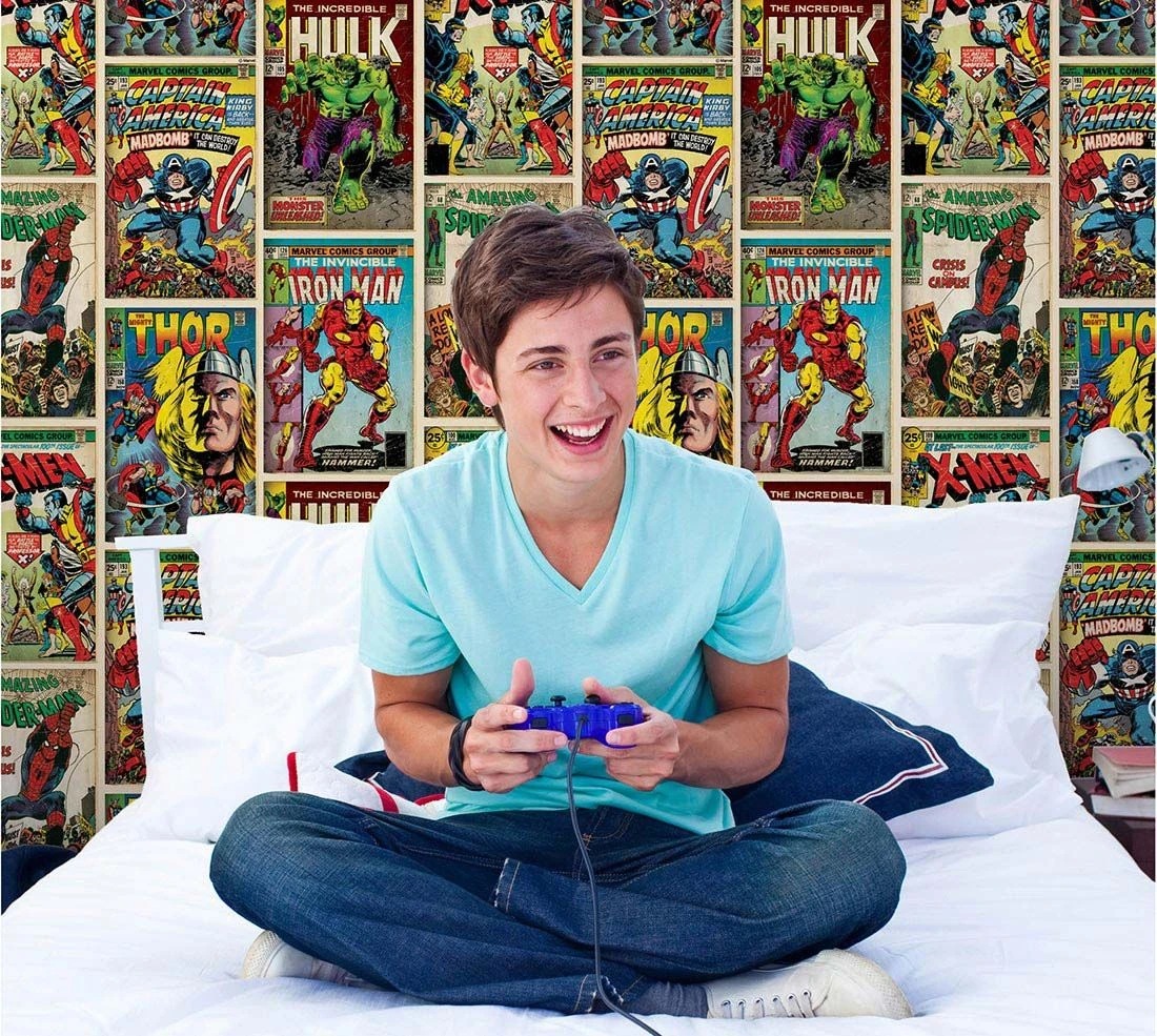 Tapete 1960s Marvel Heroes Gelb 5 Tapete 1960s Marvel Heroes Gelb - Image 3