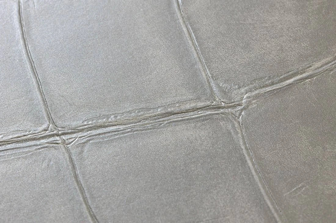 Tapete Croco 08 Silbergrau 5 Tapete Croco 08 Silbergrau - Image 3