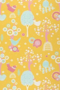 Tapete Körsbärsdalen Maisgelb