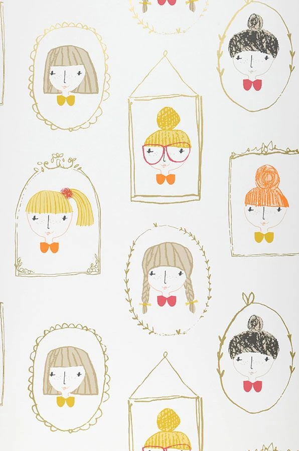 Tapete Girl Friends Honiggelb 4 Tapete Girl Friends Honiggelb - Image 2