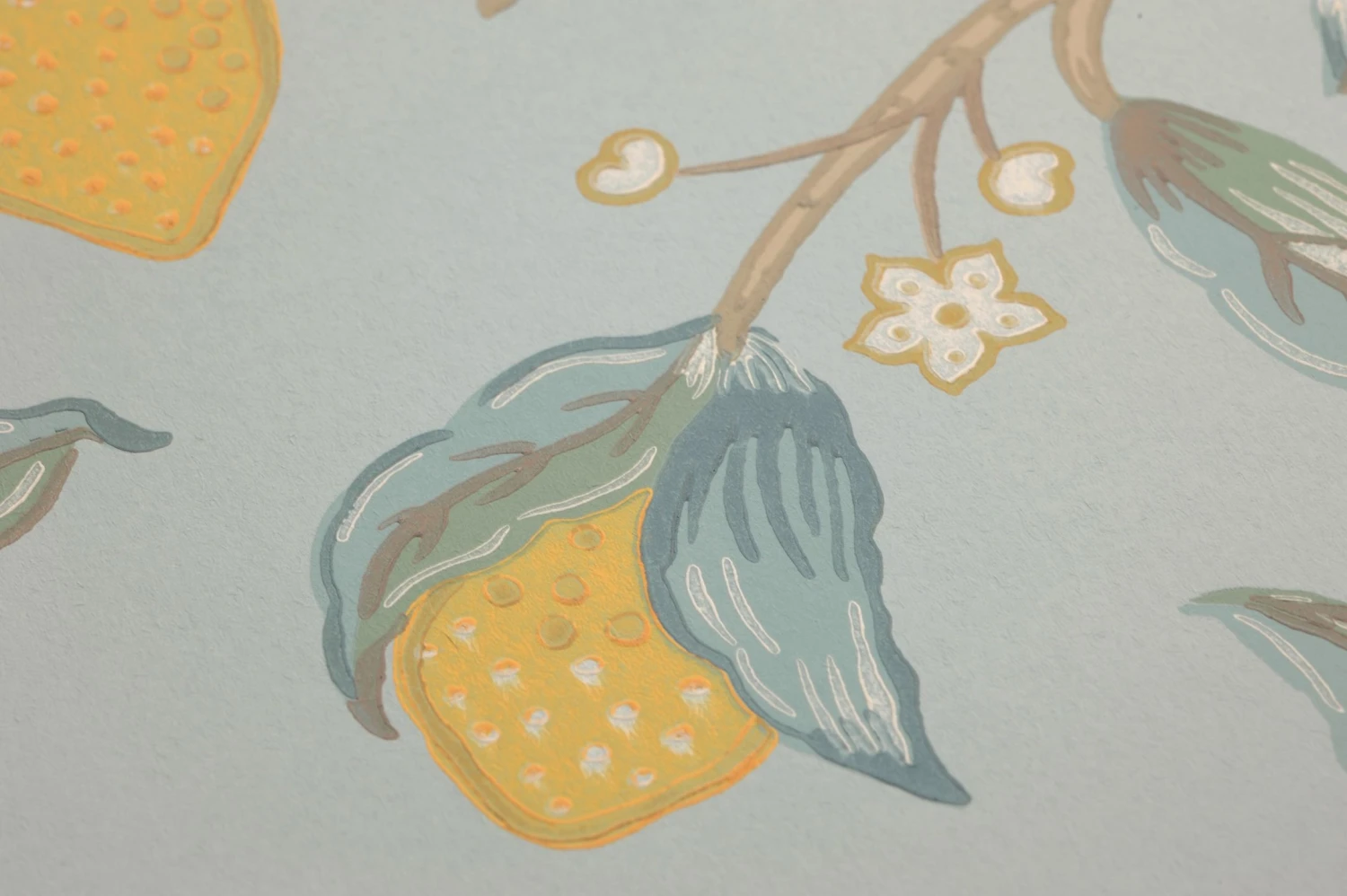 Tapete Lemon Tree Hellblaugrau 5 Tapete Lemon Tree Hellblaugrau - Image 3