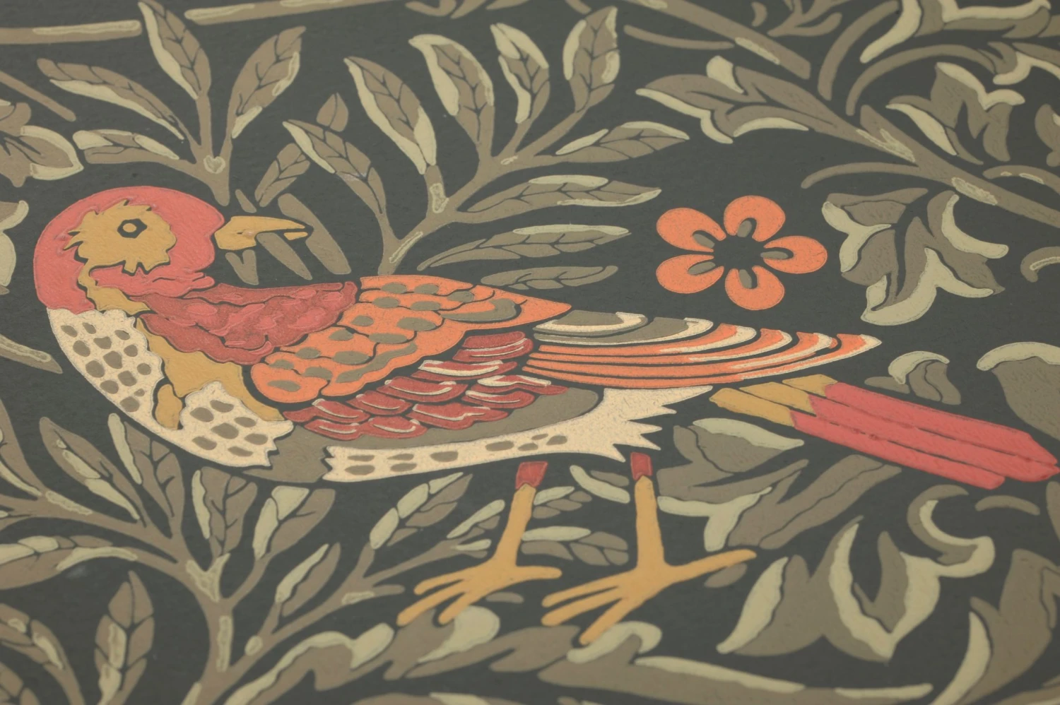 Tapete Morris Birds Schwarzgrün 4 Tapete Morris Birds Schwarzgrün - Image 2