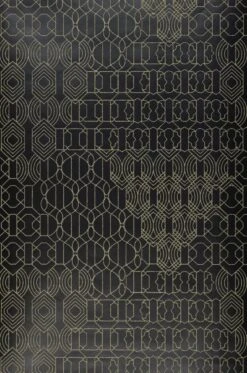 Tapete Modern Chandeliers Schwarz