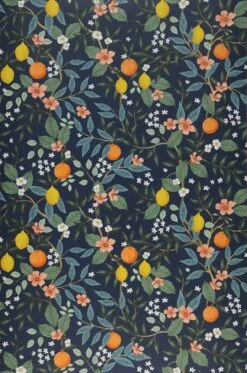 Selbstklebende Tapete Citrus Grove Dunkelblau