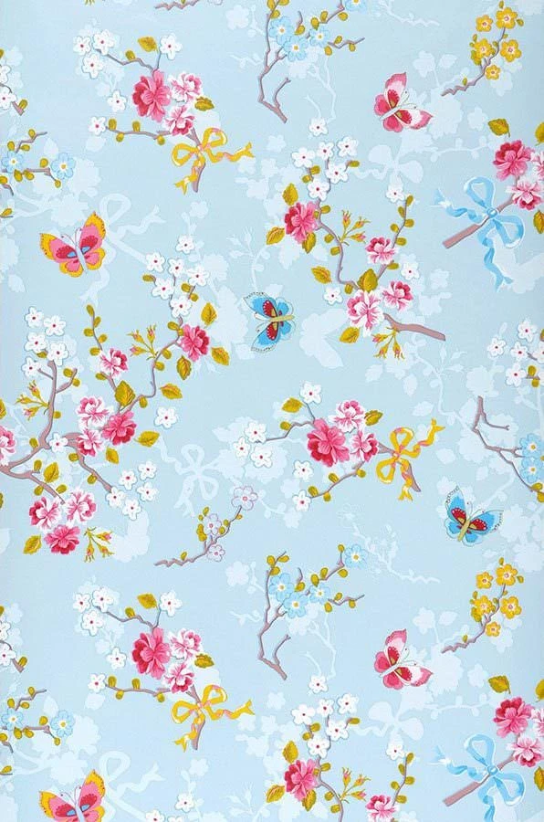 Tapete Benina Blasshellblau 3 Tapete Benina Blasshellblau