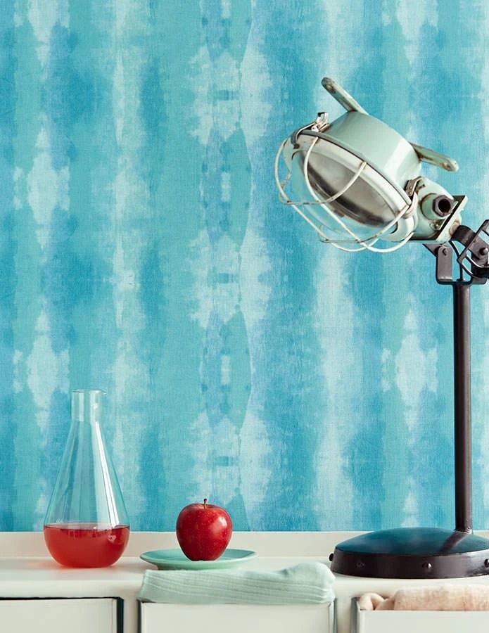 Tapete Alika Türkisblau 3 Tapete Alika Türkisblau