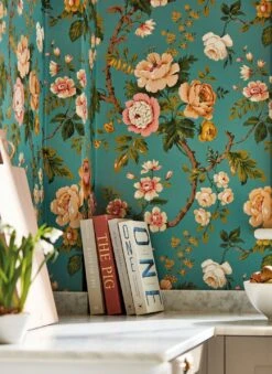 Tapete Amalfi Türkisblau -Tapeten Verkäufe Amalfi C 462941 2880x1440