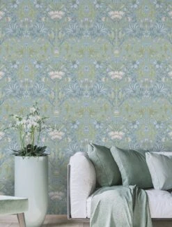 Tapete Andana Türkisgrau 9 Tapete Andana Türkisgrau -Tapeten Verkäufe Andana B 104662 2880x1440