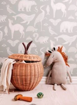 Ferm LIVING Tapete Animal Mintgrau -Tapeten Verkäufe Animal B 420264 2880x1440