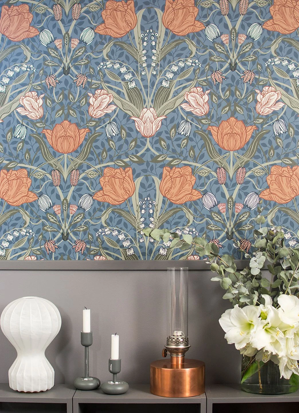 Tapete Anita Taubenblau 3 Tapete Anita Taubenblau