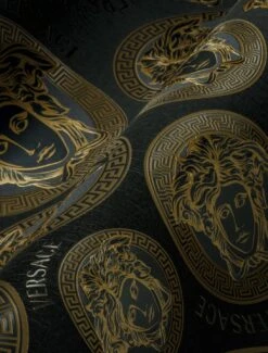 Versace Tapete Athene Schwarz -Tapeten Verkäufe Athene A 410991 2880x1440
