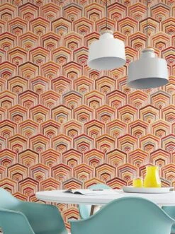 Tapete Baccara Orange -Tapeten Verkäufe Baccara B 431721 2880x1440