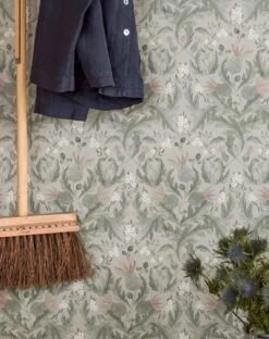 Tapete Belle Kieferngrün