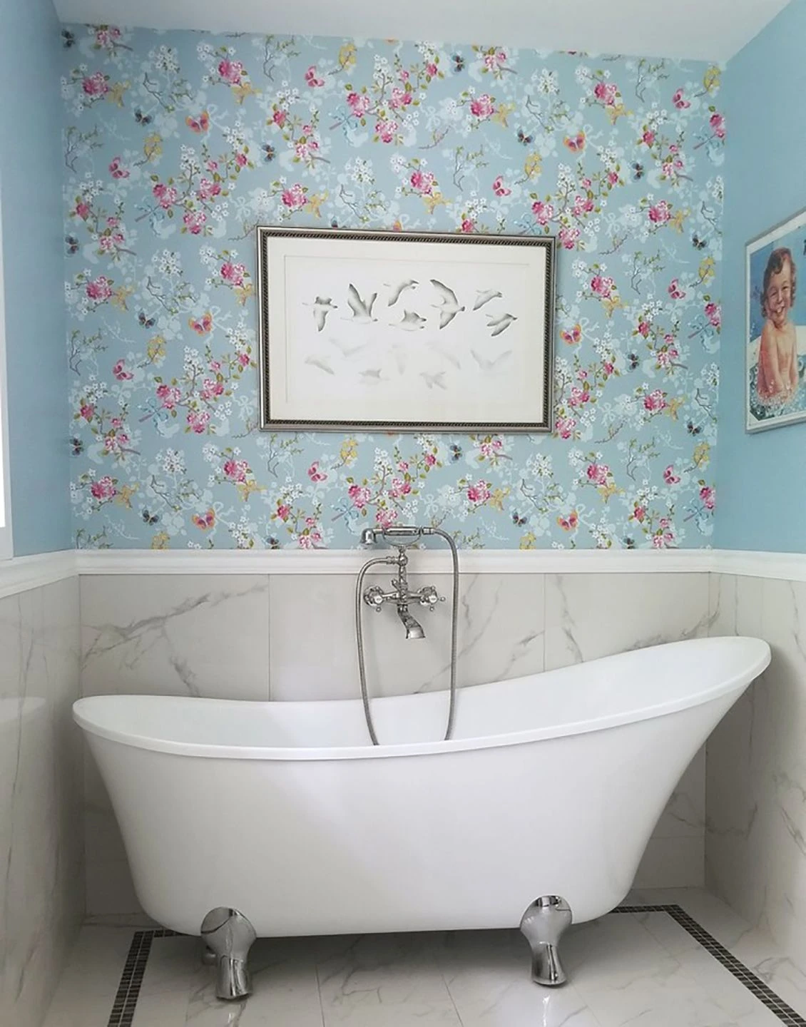 Tapete Benina Blasshellblau 4 Tapete Benina Blasshellblau - Image 2