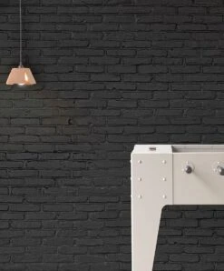 Tapete Bricks 01 Schwarzgrau