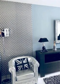 Tapete Cassiopeia Silber Glanz -Tapeten Verkäufe Cassiopeia K 820174 2880x1440