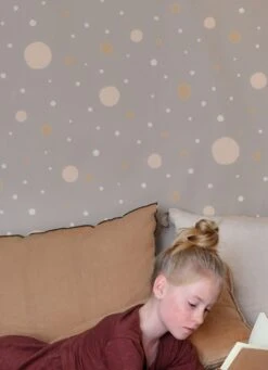 Tapete Confetti Graubeige