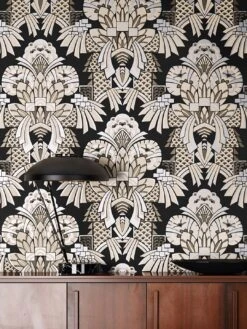 Tapete Demetrius Silber Schimmer