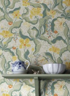 Tapete Edvin Zitronengelb