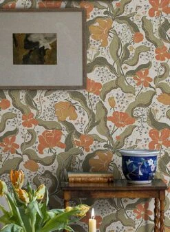 Tapete Edvin Korallenrot