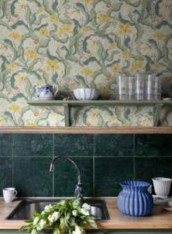 Tapete Edvin Zitronengelb -Tapeten Verkäufe Edvin B 485302 2880x1440