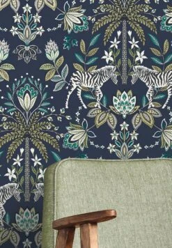 Tapete Fento Stahlblau