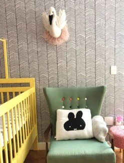 Ferm LIVING Tapete Herringbone Schwarz -Tapeten Verkäufe Herringbone L 420131 2880x1440