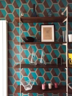 Tapete Hirolanit Türkis Glitzer -Tapeten Verkäufe Hirolanit 820601 2880x1440