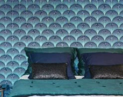 Tapete Imperia Blau Schimmer -Tapeten Verkäufe Imperia C 864683 2880x1440