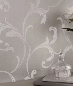 Tapete Iwana Weissaluminium