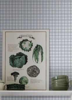 Tapete Johara Brillantblau