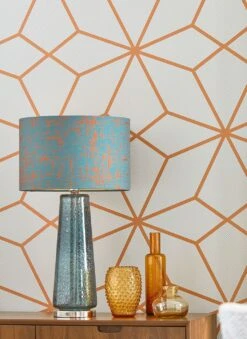 Tapete Kamolee Orangebraun