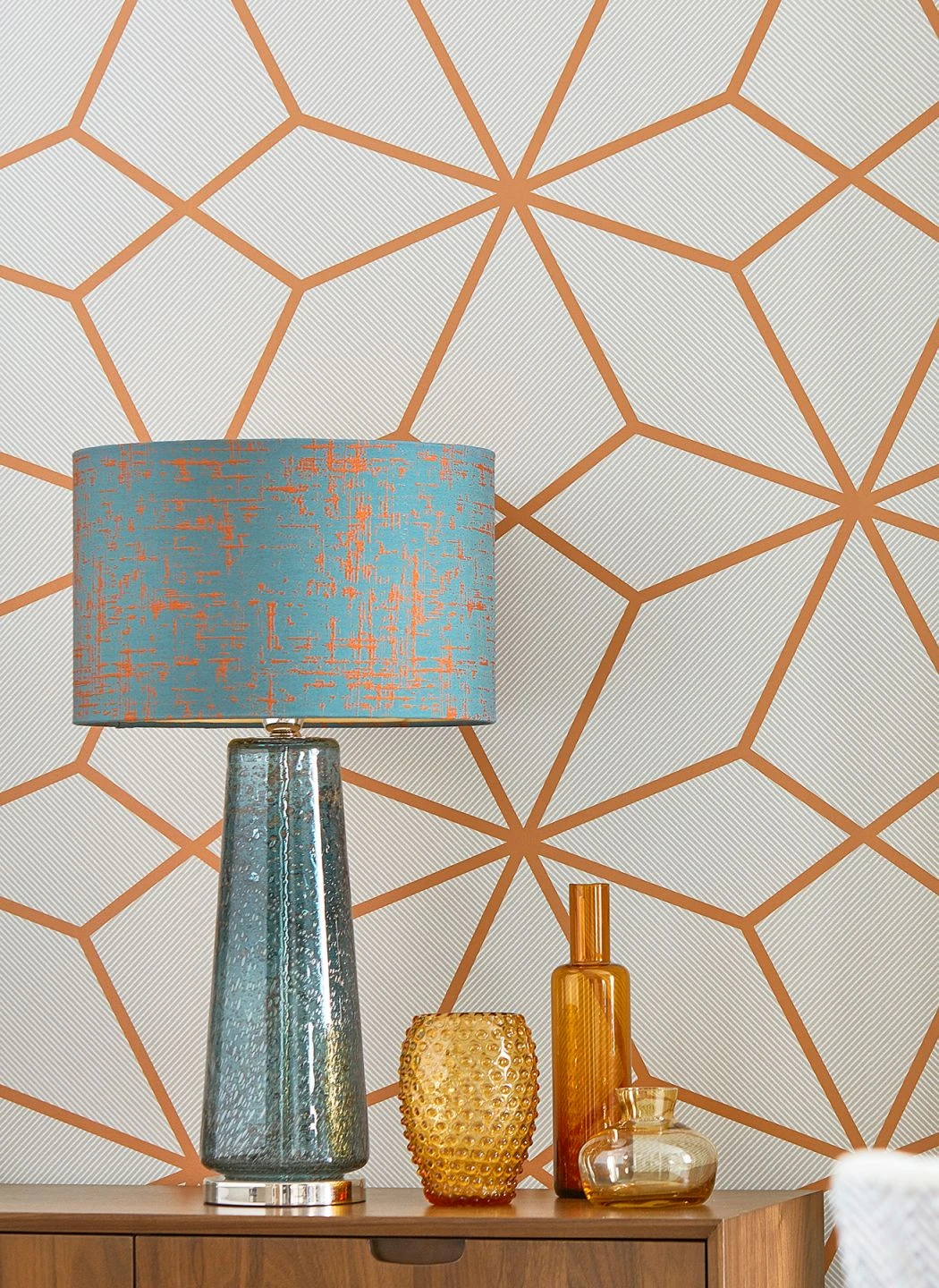 Tapete Kamolee Orangebraun 3 Tapete Kamolee Orangebraun