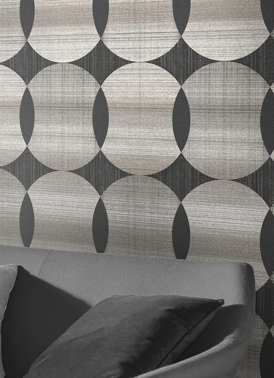 Tapete Kasavu Silbergrau Schimmer 3 Tapete Kasavu Silbergrau Schimmer