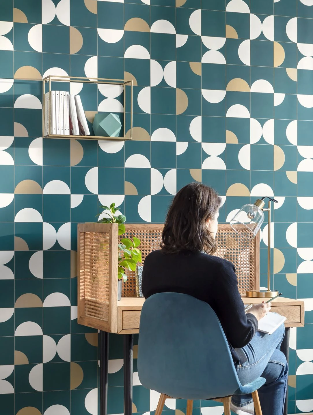 Tapete Kirana Ozeanblau 6 Tapete Kirana Ozeanblau - Image 4