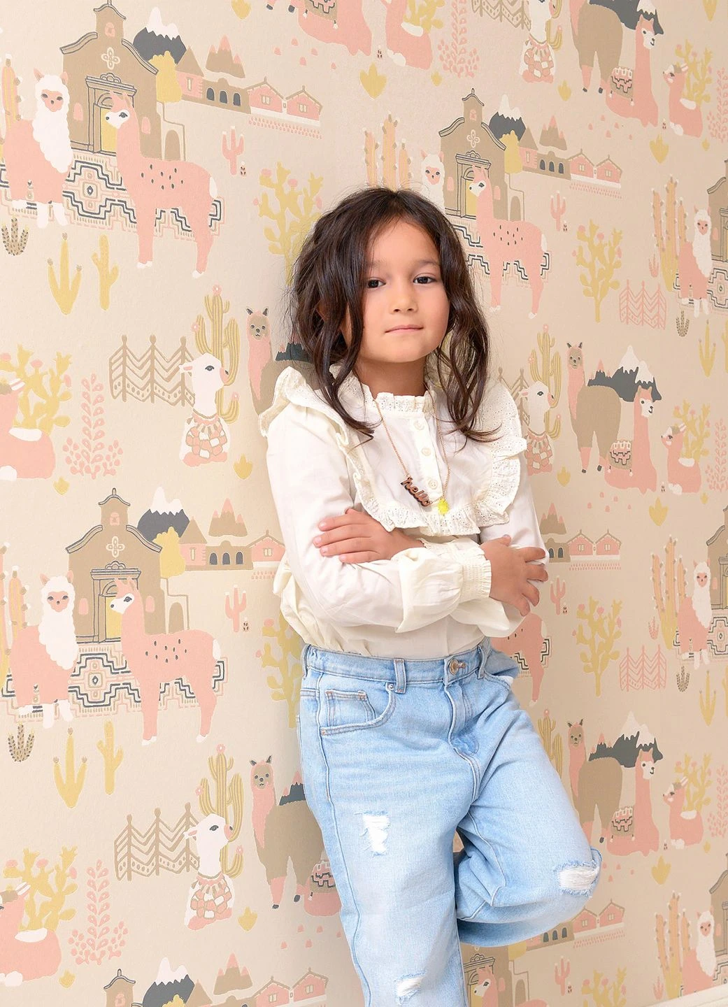 Tapete Lama Village Hellelfenbein 3 Tapete Lama Village Hellelfenbein