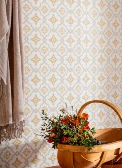 Tapete Lavinia Ockergelb -Tapeten Verkäufe Lavinia B 491264 2880x1440