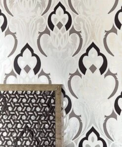 Tapete Letona Schwarz