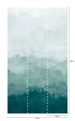 Wandbild Ligea Grüntöne -Tapeten Verkäufe Ligea B 390691 2880x1440