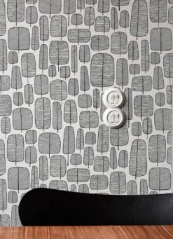 Tapete Little Trees Weiss