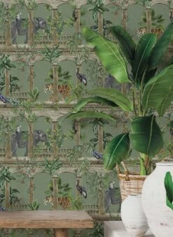 Tapete Lunasa Schilfgrün -Tapeten Verkäufe Lunasa B 104534 2880x1440