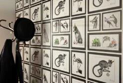 Tapete Maleme Schwarz