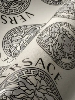 Versace Tapete Medusa Silber -Tapeten Verkäufe Medusa 410971 2880x1440