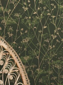Tapete Meika Dunkelgrün
