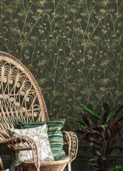 Tapete Meika Dunkelgrün -Tapeten Verkäufe Meika B 431941 2880x1440