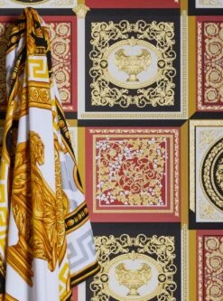 Versace Tapete Minerva Rot