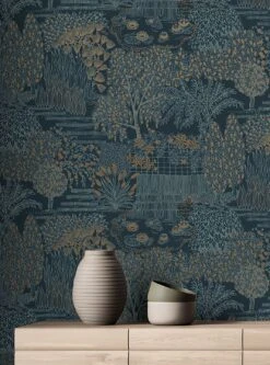 Tapete Mirto Türkisblaugrau -Tapeten Verkäufe Mirto A 104752 2880x1440