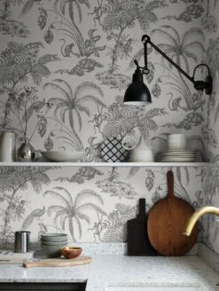 Tapete Moa Jungle Grauweiss -Tapeten Verkäufe Moa Jungle B 875161 2880x1440