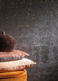 Tapete Natural Cork 06 Schwarzgrau