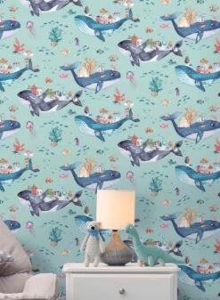 Tapete Nautilus Hellpastelltürkis -Tapeten Verkäufe Nautilus A 104631 2880x1440